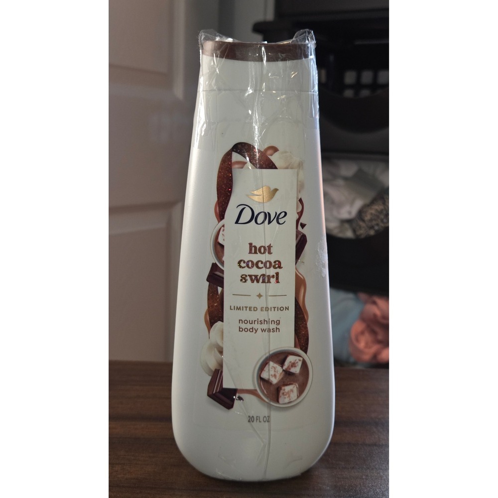 Dove Hot Cocoa Swirl Limited Edition Holiday Treats Body Wash 20 oz